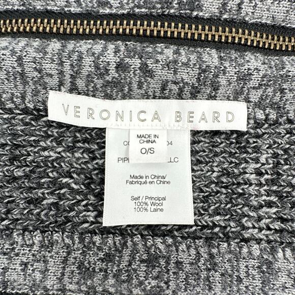 VERONICA BEARD Uptown Black Mélange Wool Dickey & Cuffs - Picture 6 of 8